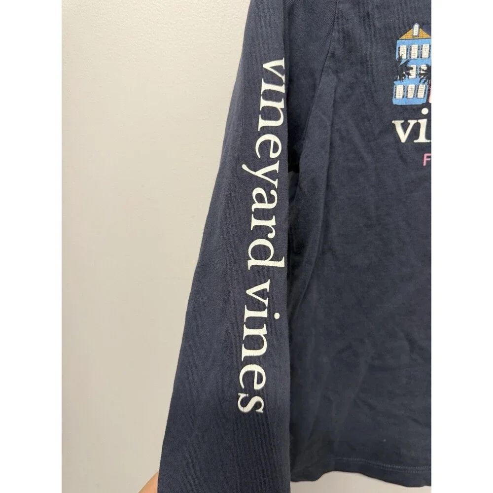 Kids Vineyard Vines Long Sleeve Charleston T Shirt Size 7